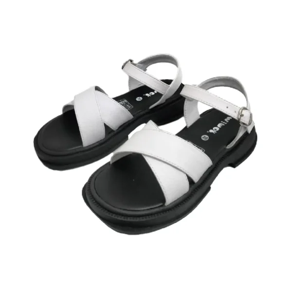 sandalias caramelo blanca